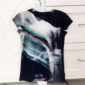 Calvin Klein Elegant Colorful Sequined Shirt